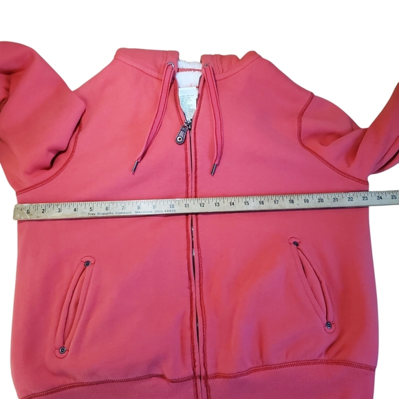 GreenTea Coral Zip-Up Hoodie. Sherpa Lined. Women's XL. H101 - Picture 6 of 8